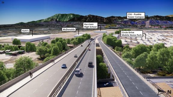 Westbound traffic will now use the original bridge used for eastbound traffic. The original westbound bridge will no longer be used for travel.