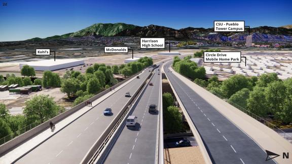 The new westbound bridge construction is completed.