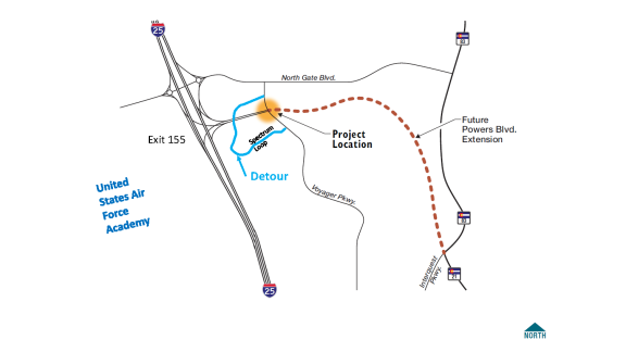 An updated vicinity map with detour. (detour is outlines on main page)