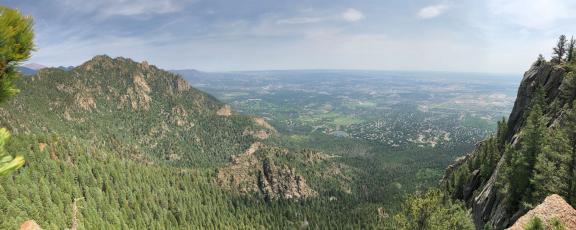 Panoramic photo of Fishers Canyon Open Space