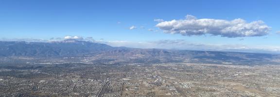 Aerial photo of Colorado Springs