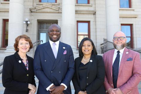 Mayor's Office of Community Affairs - Sallie Clark, Mayor Yemi, Danielle Summerville, Thomas Thompson