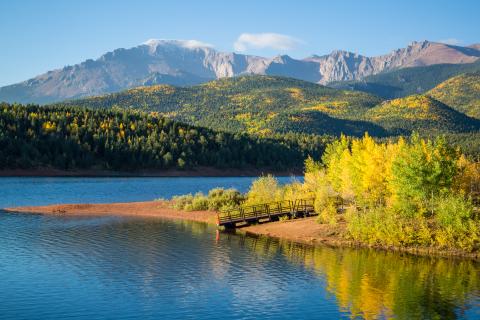 Crystal Reservoir overlooking Pikes Peak