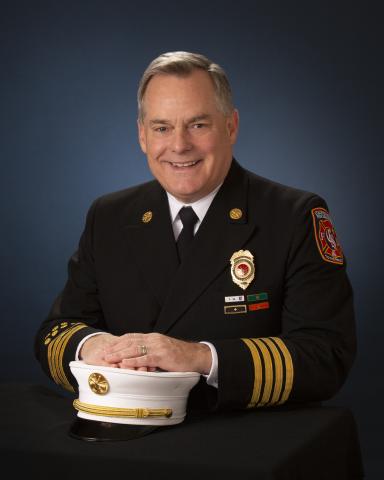 CSFD portrait of Fire Marshal Brett Lacey