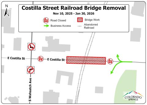 Costilla Bridge Detour Map (decorative, all info on webpage)