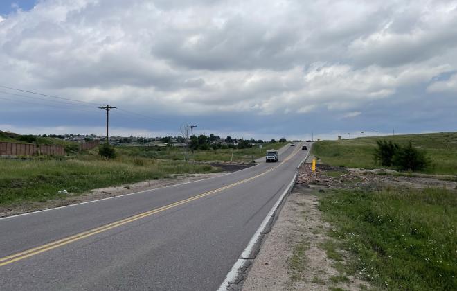 Marksheffel road near the intersection of tamlin rd.