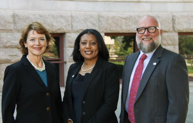Sallie Clark, Danielle Summerville and Thomas Thompson