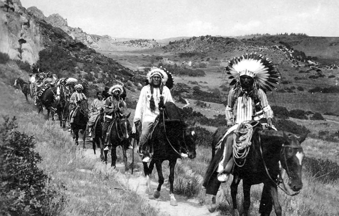 Ute Pass Trail Dedication; Courtesy of the Colorado Springs Pioneers Museum 