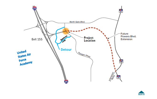 An updated vicinity map with detour. (detour is outlines on main page)