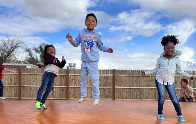 Kids playing at Meadows Park Community Center