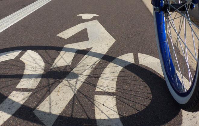 Pedestrian bike lane