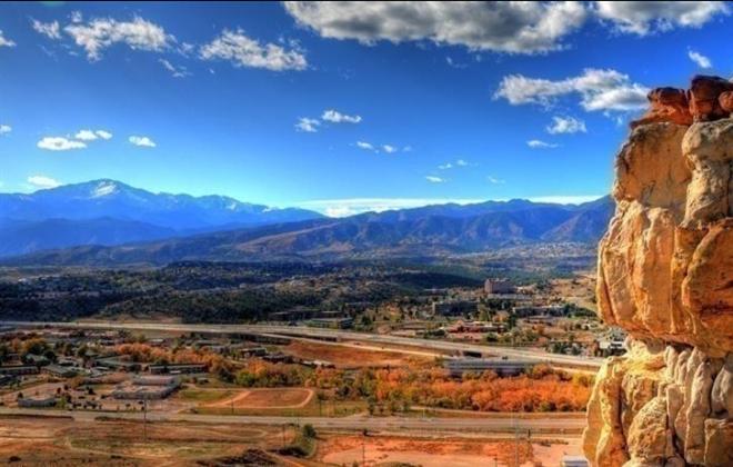 View from the top of a rock crop