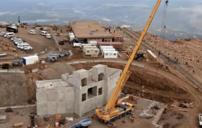 pikes peak summit construction